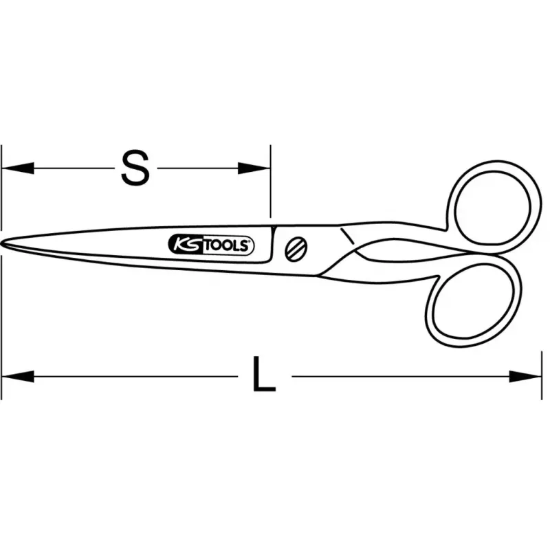 Nożyczki biurowe KS Tools 118.0078 110 g