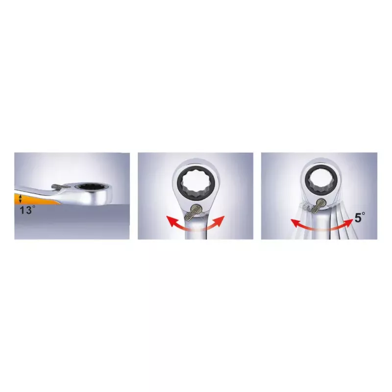 Klucz płasko-oczkowy KS Tools 503.5914 14 mm stal chromowo-wanadowa