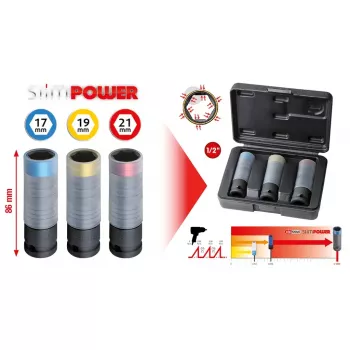 Zestaw nasadek KS Tools 515.0990 1/2 cala napęd 3 nasadki