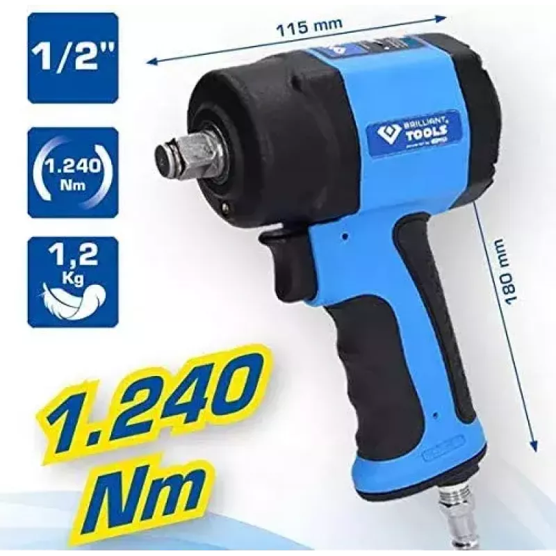 Wkrętarka udarowa Brilliant Tools BT160400 710 N⋅m 1,2 kg