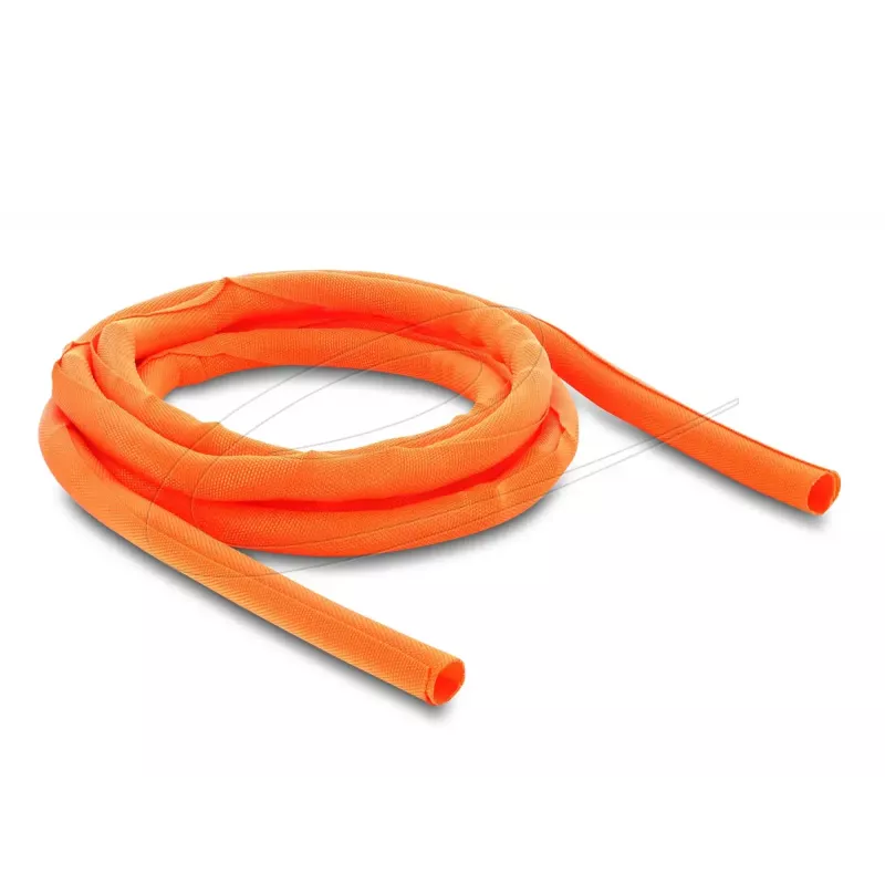 Osłona kabli samozamykająca DELOCK 2 m x 10 mm pomarańczowa