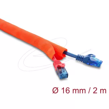 Przewód ochronny na kable samozamykalny DELOCK 2 m × 16 mm pomarańczowy