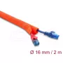 Przewód ochronny na kable samozamykalny DELOCK 2 m × 16 mm pomarańczowy