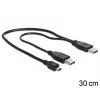 Kabel USB DeLOCK 83178 USB 2.0 0,3 m 2 x USB A Czarny