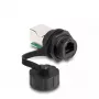 Łącznik kablowy DeLOCK złącze RJ12 żeńskie na złącze RJ12 żeńskie IP68 wodoodporny czarny