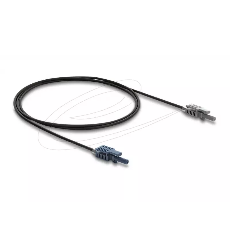 DELOCK adapter światłowodowy 90998 wielomodowy kabel POF 100 cm czarny/szary
