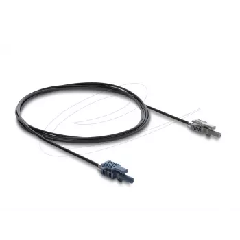 Kabel światłowodowy adapterowy DELOCK 90999 wielomodowy POF 2 m czarny/szary