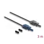 Kabel światłowodowy DELOCK 91022 wielomodowy POF 3 m, czarno-szary