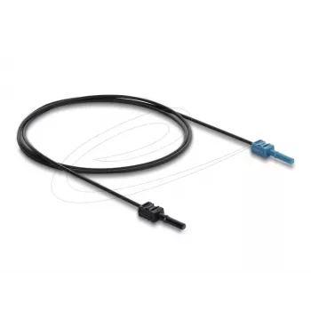 Adapter światłowodowy DELOCK 91023 wielomodowy, plastikowy kabel POF 1,0 m, czarny/niebieski