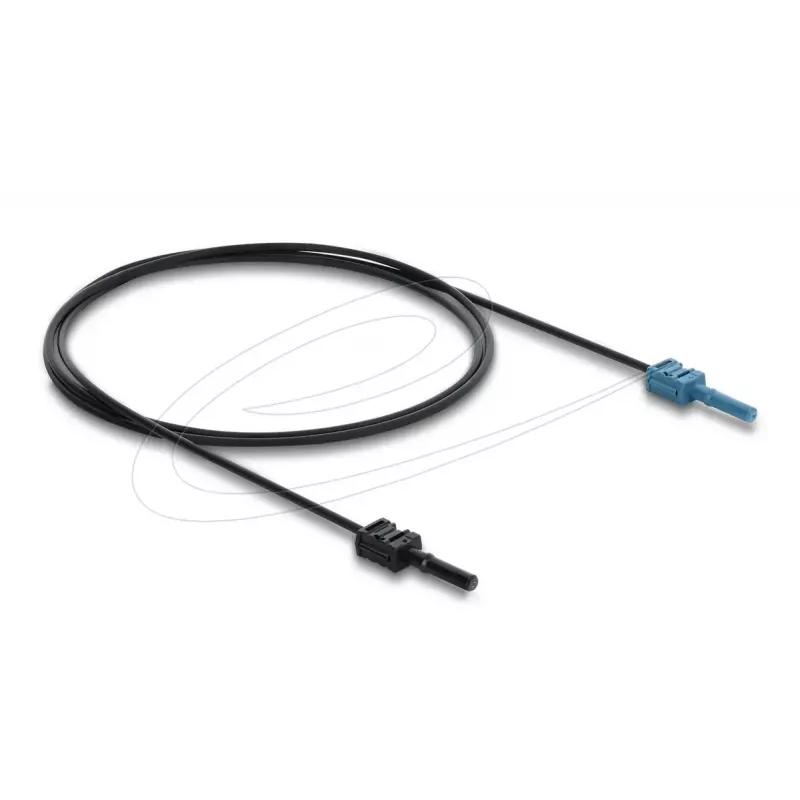 Adapter światłowodowy DELOCK 91023 wielomodowy, plastikowy kabel POF 1,0 m, czarny/niebieski