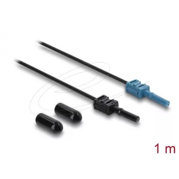 Adapter światłowodowy DELOCK 91023 wielomodowy, plastikowy kabel POF 1,0 m, czarny/niebieski