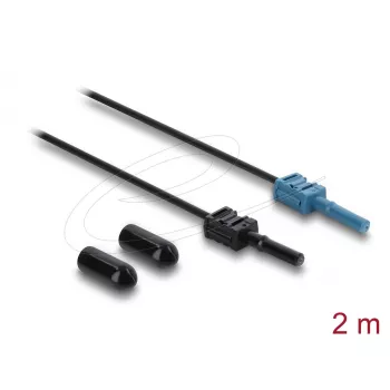 adapter kablowya światłowodowego DELOCK 91024 wielomodowy 2 m, czarny/niebieski, 1 szt.