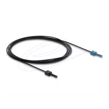 adapter kablowya światłowodowego DELOCK 91026, wielomodowy POF, 3 m, czarny/niebieski, 1 szt.