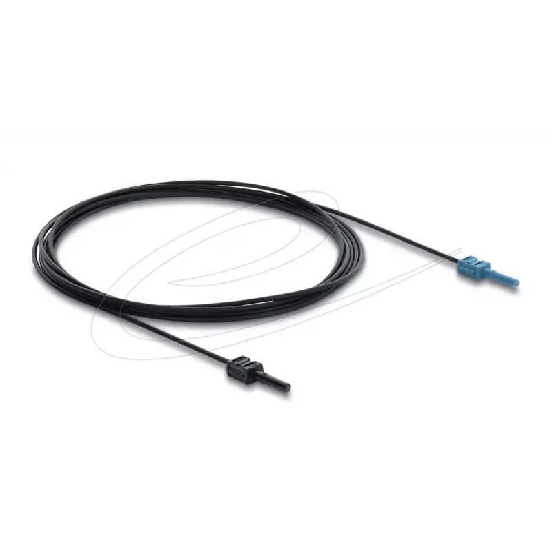 adapter kablowya światłowodowego DELOCK 91026, wielomodowy POF, 3 m, czarny/niebieski, 1 szt.