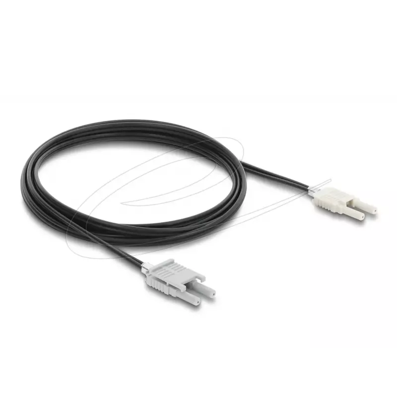 adapter kablowya światłowodowego DELOCK 91030, wielomodowy POF, 3 m, czarny/szary
