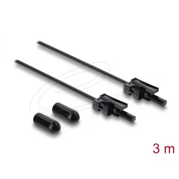 DELOCK kabel światłowodowy POF z tworzywa sztucznego HFBR 4532-4532Z simplex ST na ST 3 m