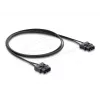 Kabel krosowy światłowodowy DELOCK 91045 POF plastikowy ST na ST 1 m czarny