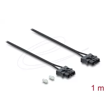 Kabel krosowy światłowodowy DELOCK 91045 POF plastikowy ST na ST 1 m czarny