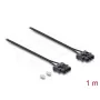 Kabel krosowy światłowodowy DELOCK 91045 POF plastikowy ST na ST 1 m czarny