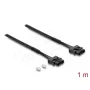 DELOCK Fiber Optic POF Plastic Servo Patch kabel ST to ST 1 m, czarny