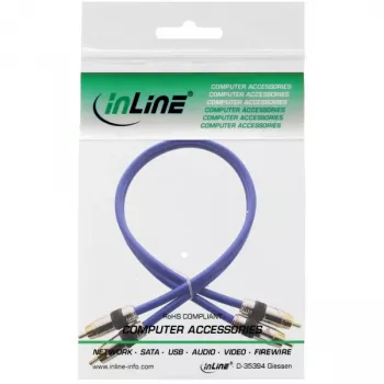 InLine Premium kabel audio RCA 2x RCA męski / męski pozłacany 2m