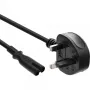 Kabel zasilający InLine, wtyk męski England / Euro 8 żeński, 1,8 m, 1,8 m, BS 1363, złącze C7, 250 V, 2,5 A