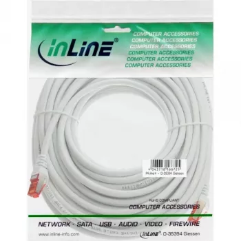 InLine Kabel krosowy S/FTP PiMF Cat.6 250 MHz PVC miedź biały 30m