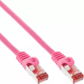 InLine Patch kabel S/FTP PiMF Cat.6 250MHz PVC miedziany różowy 3m