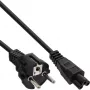 InLine kabel zasilający Typ F niemiecki / wtyczka „Myszka Miki” do notebooka czarny 1m