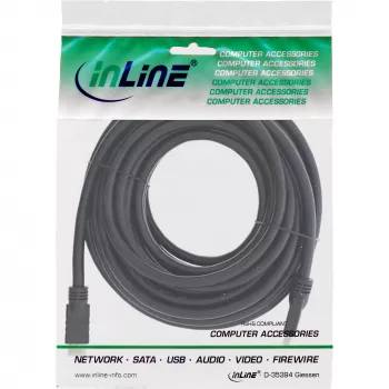 InLine HiD High Speed HDMI kabel w. Ethernet, 4K2K, M/M, golden contacts, 15m