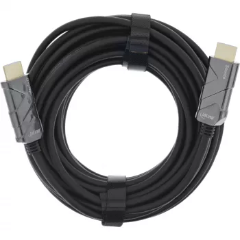 InLine HDMI AOC kabel, Ultra High Speed HDMI kabel, 8K4K, czarny, 25m