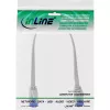 Płaski kabel krosowy InLine, U/FTP, kat. 6A, bezhalogenowy TPE, biały, 0,3 m