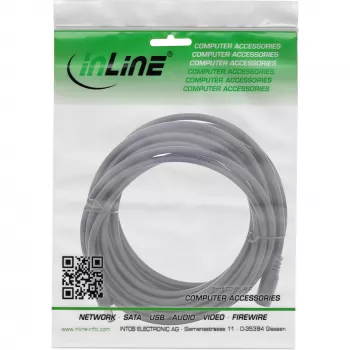 Przedłużacz DC InLine, DC męski/żeński 5,5x2,1 mm, AWG 18, czarny 5 m