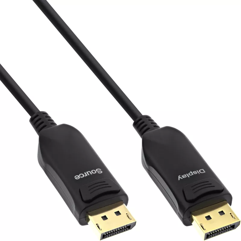InLine Kabel AOC DisplayPort 2.1, UHBR, czarny 30 m