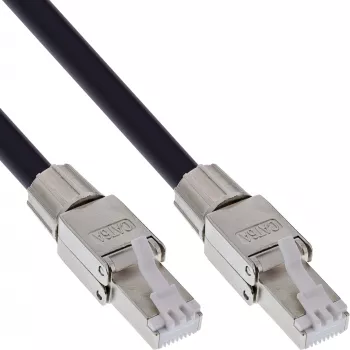 Sieciowy kabel InLine 78594A RJ-45 Cat.6A 90m Czarny