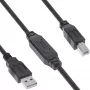 Aktywny kabel InLine USB 2.0, wtyk USB-A na wtyk USB-B, 15 m