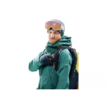 Plecak lawinowy DEUTER Alproof Lite 22 – 22 L, kurkuma/czarny, lekki, wytrzymały