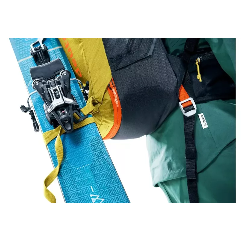 Plecak lawinowy DEUTER Alproof Lite 22 – 22 L, kurkuma/czarny, lekki, wytrzymały