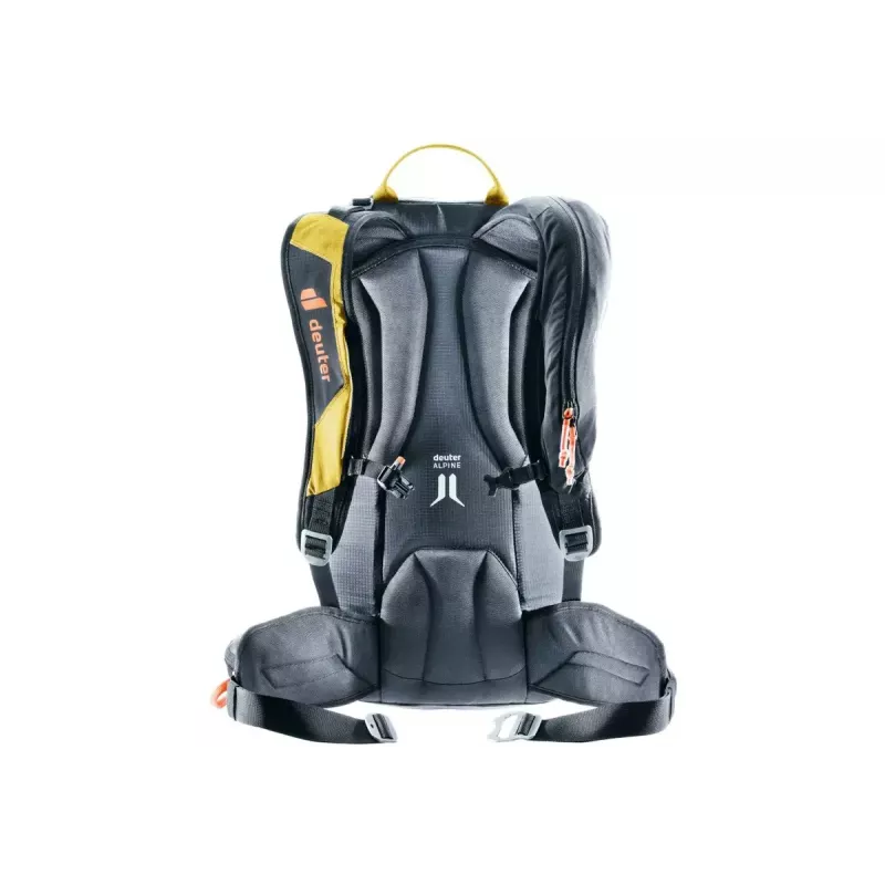 Plecak lawinowy DEUTER Alproof Lite 22 – 22 L, kurkuma/czarny, lekki, wytrzymały