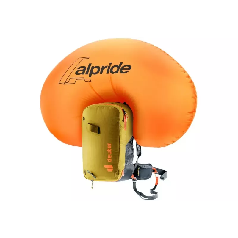 Plecak lawinowy DEUTER Alproof Lite 22 – 22 L, kurkuma/czarny, lekki, wytrzymały