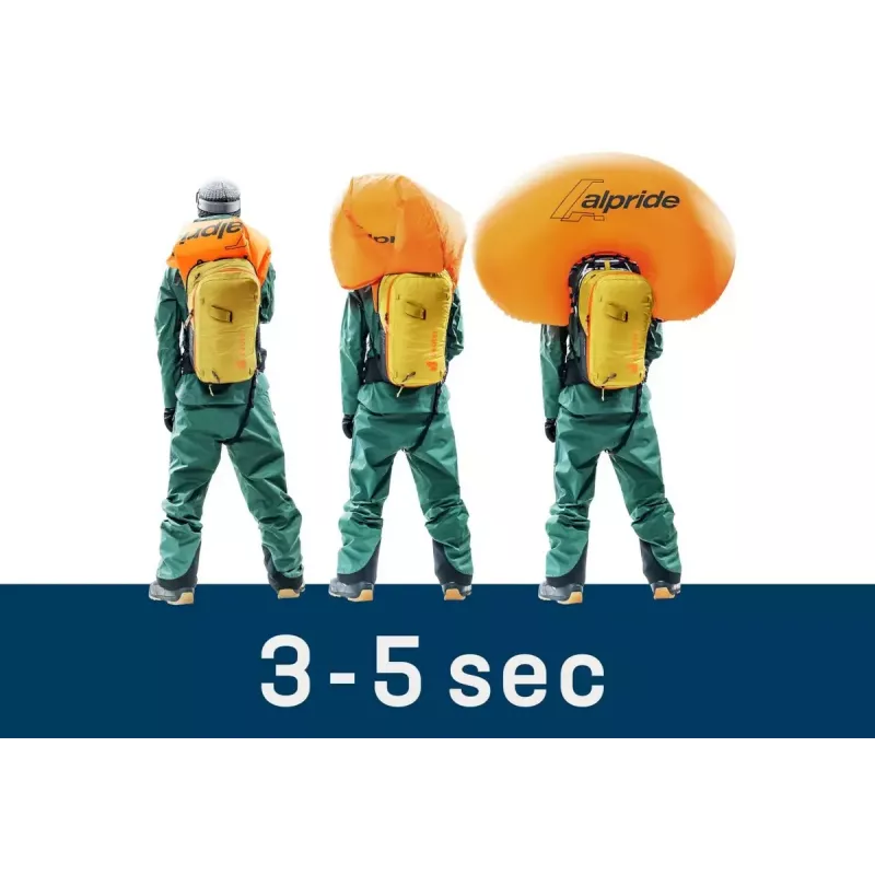Plecak lawinowy DEUTER Alproof Lite 22 – 22 L, kurkuma/czarny, lekki, wytrzymały