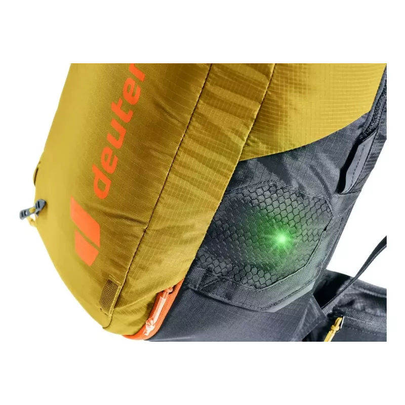 Plecak lawinowy DEUTER Alproof Lite 22 – 22 L, kurkuma/czarny, lekki, wytrzymały