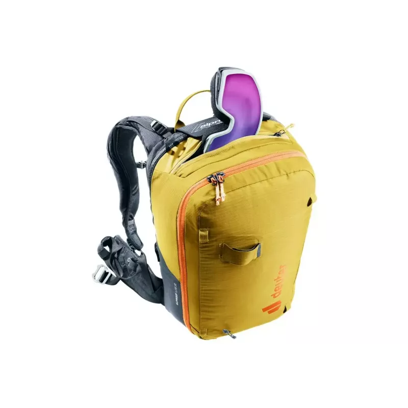 Plecak lawinowy DEUTER Alproof Lite 22 – 22 L, kurkuma/czarny, lekki, wytrzymały