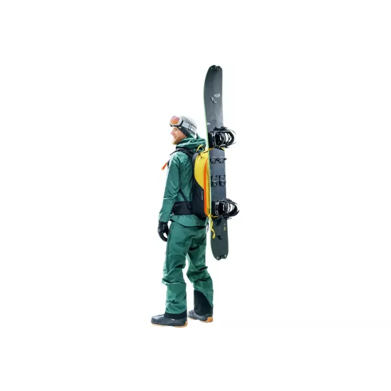 Plecak lawinowy DEUTER Alproof Lite 22 – 22 L, kurkuma/czarny, lekki, wytrzymały
