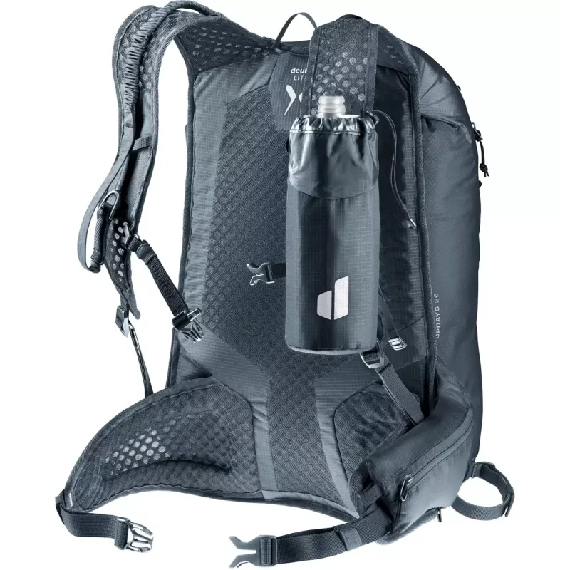 Plecak sportowy DEUTER Updays 26 — 26 l, czarny, poliamid, 51×31×23 cm, bez PFAS