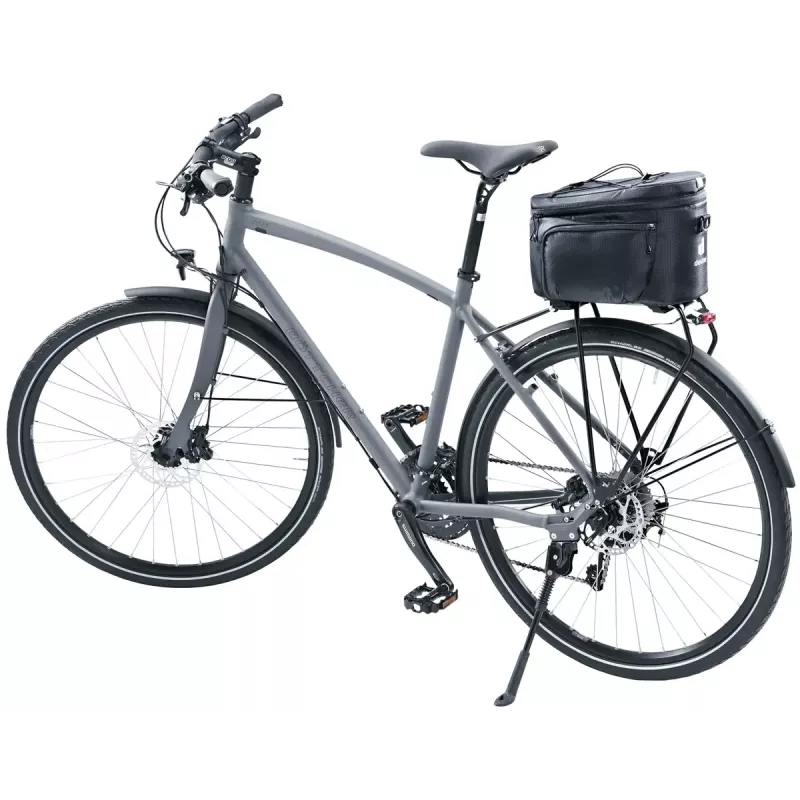 Torba rowerowa na bagażnik DEUTER Rack Bag 10 — montaż z tyłu, 10 L, tkanina, 180×310×220 mm, czarna