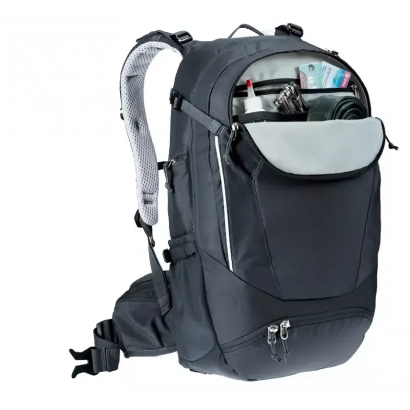 Plecak DEUTER Trans Alpine 24 — plecak rowerowy, 24 l, czarny