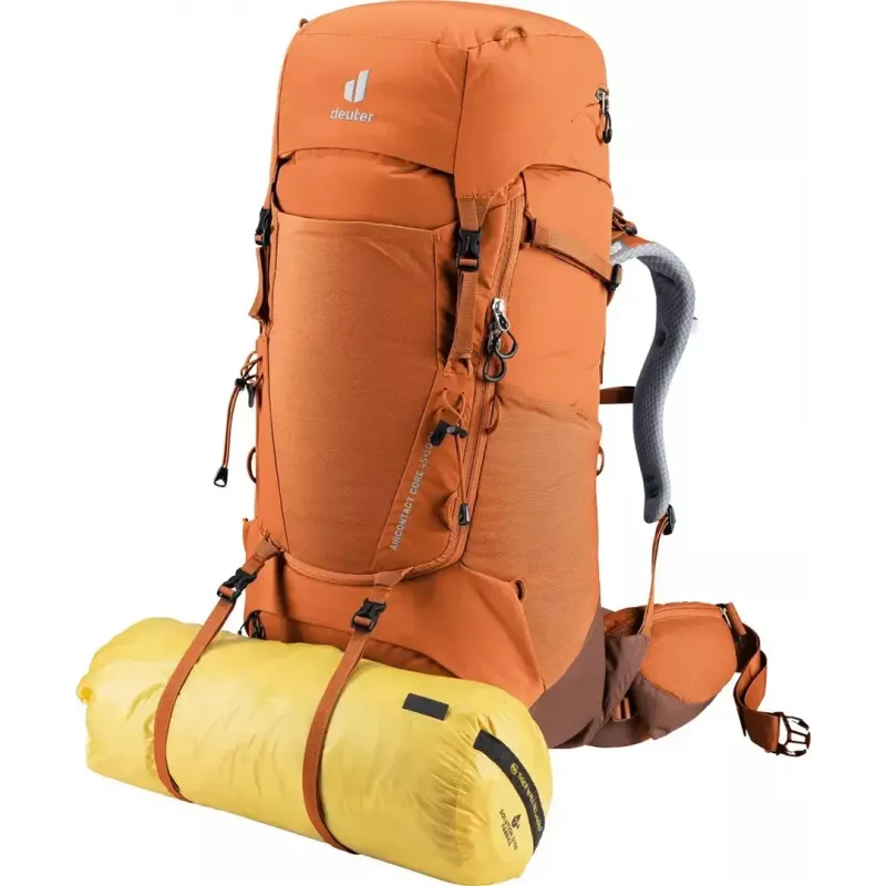 Plecak trekkingowy DEUTER Aircontact Core 45+10 SL — kasztanowo-umbra, pojemność 45+10 l