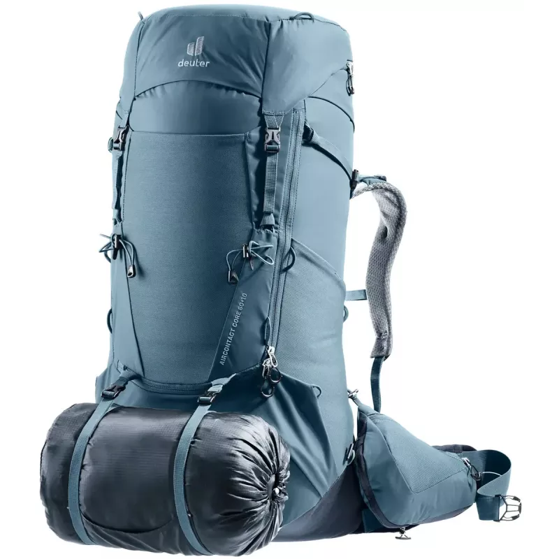Plecak DEUTER Aircontact Core 60+10, stelaż wewnętrzny, 60 L (+10 L), 2,31 kg, niebieski