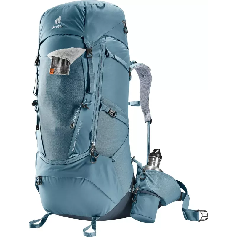 Plecak DEUTER Aircontact Core 60+10, stelaż wewnętrzny, 60 L (+10 L), 2,31 kg, niebieski